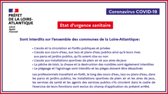 COVID-19 : interdiction d'accès au littoral, forêts, cours d'eau, aires de jeux en Loire-Atlantique