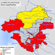 Allégement des restrictions sur les bassins versants de l'Erdre aval, de la Vilaine et de l'Oudon
