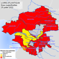 Le bassin de la Loire en alerte, le secteur réalimenté des Côtiers Bretons en alerte renforcée